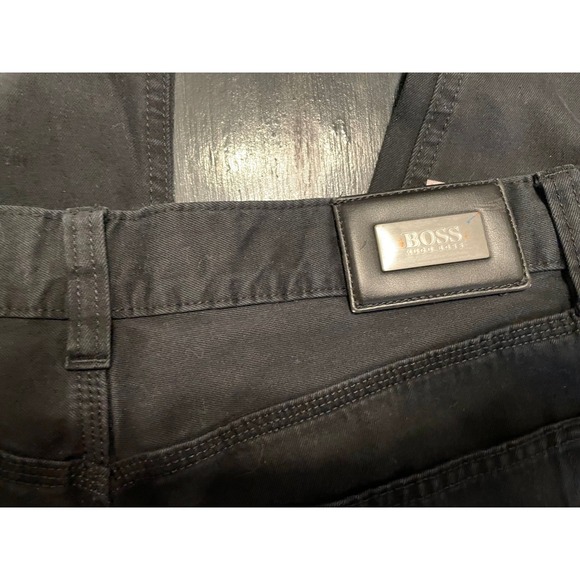 Hugo Boss Alabama Mens Black Straight Leg Cotton Pants 34x34 (Measured 34x26) - Picture 7 of 8